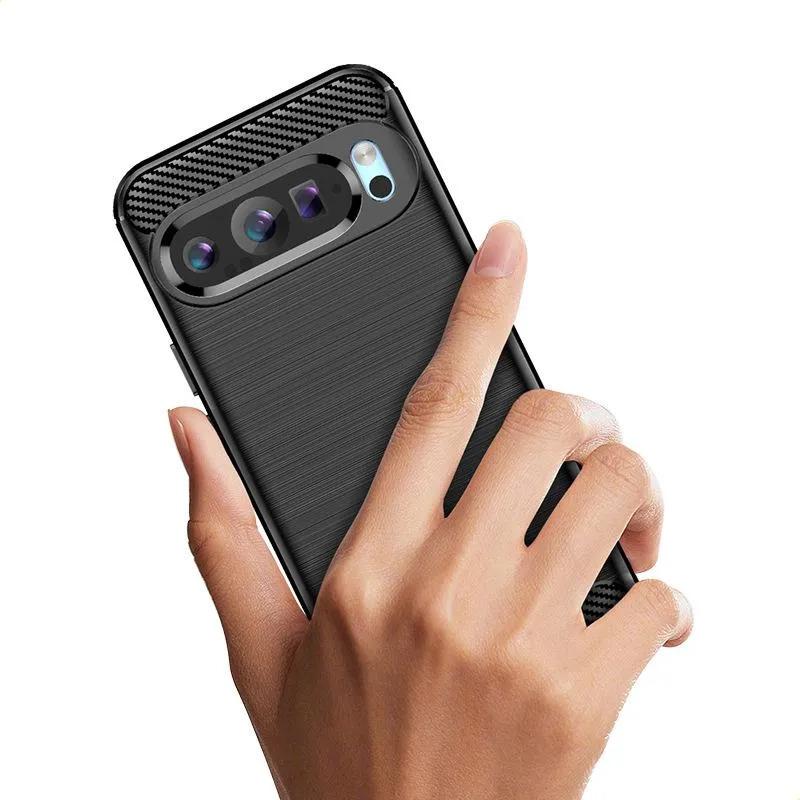 Phone Case For Google Pixel 9 ,flexible Tpu Fiber Protective Cover For Google Pixel 9