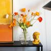 Decoration Real Touch Flocking Stem Realistic Elegant Faux Bouquet Silk Plants Artificial Papaver Rhoeas Fake Poppies Flowers