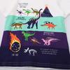 2025 Summer Kids' Dinosaur T-Shirt, Round Neck, Short Sleeve, Trendy Top