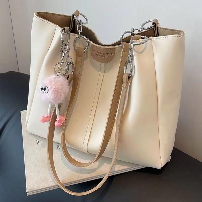 Women's Large Capacity Tote Bag - 2024 Summer Style, Versatile Single Shoulder Bag for College Students and Commuting