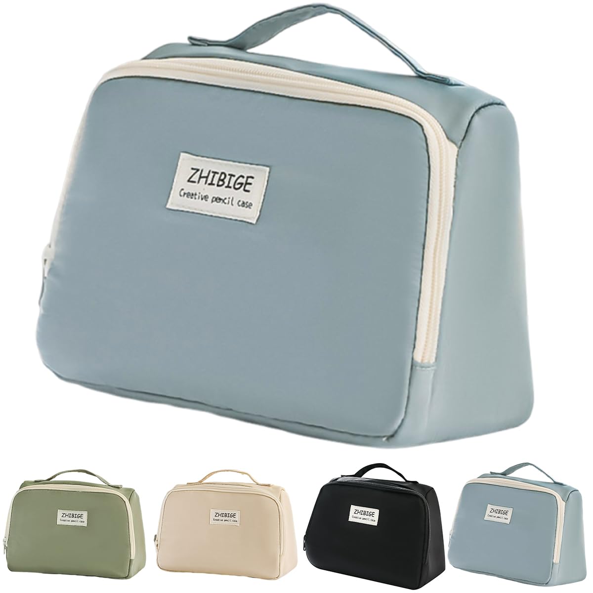 

Large Capacity Pencil Pencil Tool Pen Stationery Storage Stylish and Small Item Suitable for High and College and Working Birthday Gift Case, синий