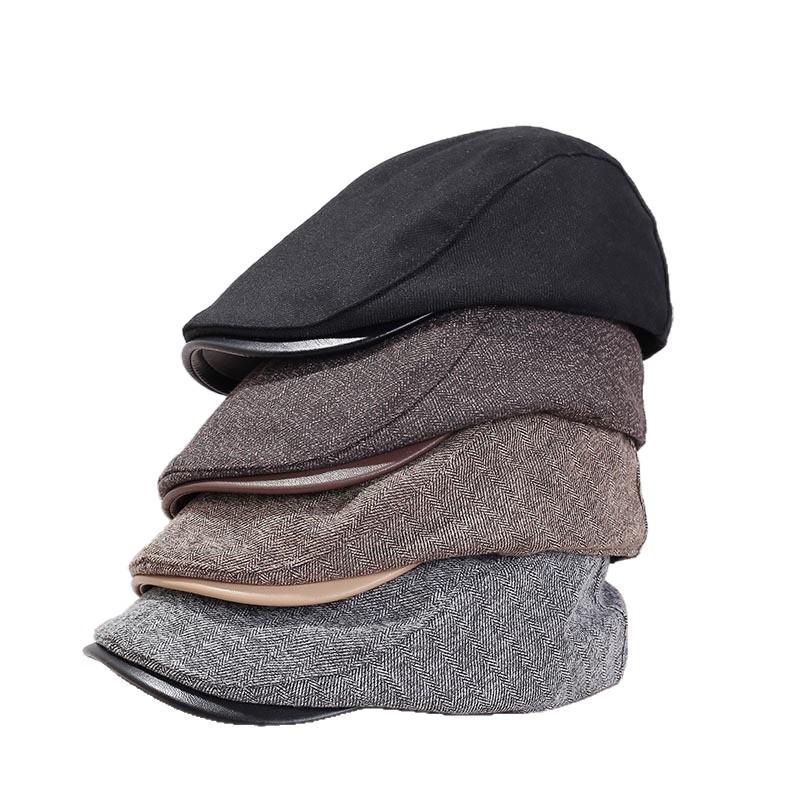 Anti-beret children autumn and winter new cap retro forward hat men's British style newsboy hat hipster