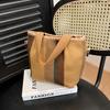 Canvas-Tasche mit großem Fassungsvermögen, gestreift, Damen, Sommer 2025, neue trendige Mode, tragbare Tragetasche, Pendler-Umhängetasche