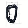 5Pcs Big D-type Plastic Steel Tactical Molle Quick Hook Hanging Buckle Clip Outdoor Camping Backpack Bag EDC Tool Accessories