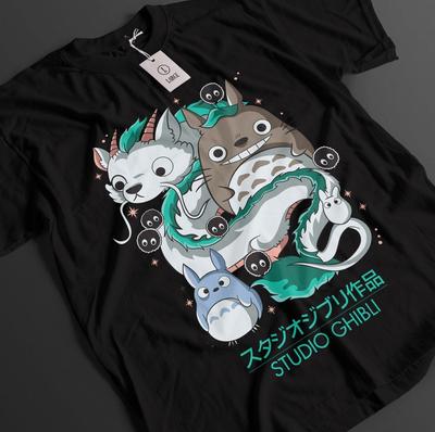 My Neighbor Totoro Shirt Studio Ghbili Tshirt Satsuki T-Shirt Anime Unisex Tee