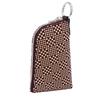 Indenya Inden Key Case D, Deerskin, Purple with White Lacquer, Small Checkered Pattern, 4707-16-167, Custom Color