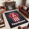 Kw Heavy Trucks Customizable Name Area Rug Design for Living Rooms Game Room Bedrooms Kitchen Anti-slip Rug Decorate Offices Perfect Gift for Women/Me