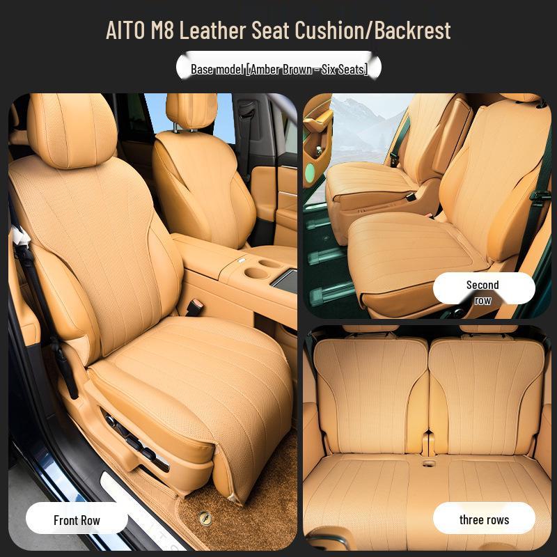 Universal AITO M8 Seat Cushion: Four-Season, Ventilated Cover, Huawei Car Modification Accessory