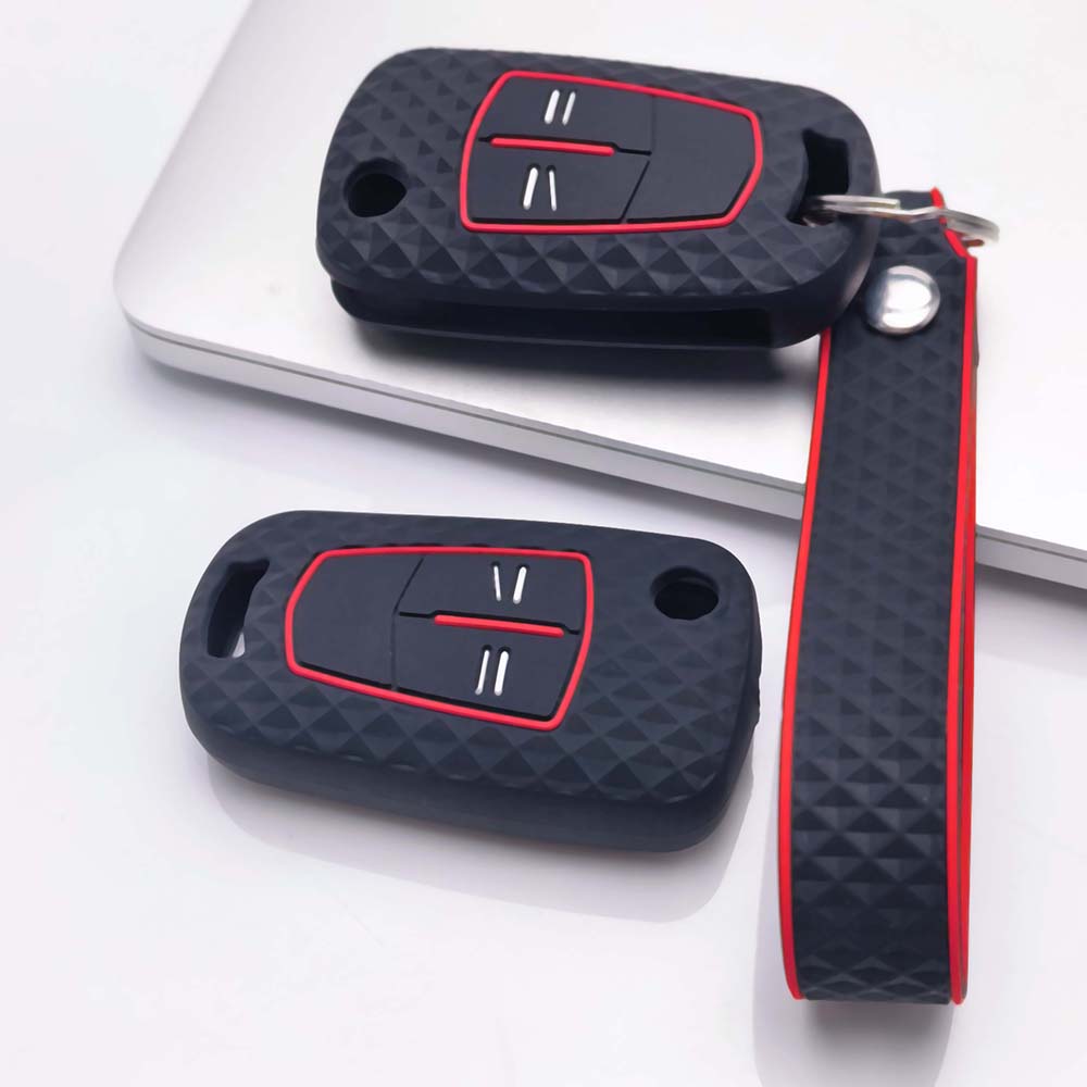Key Cover Keychain for Opel Astra H Corsa D Vectra C Zafira B Zafira Anti-Scratch Guard Shockproof Protection Soft Grip Texture Responsive