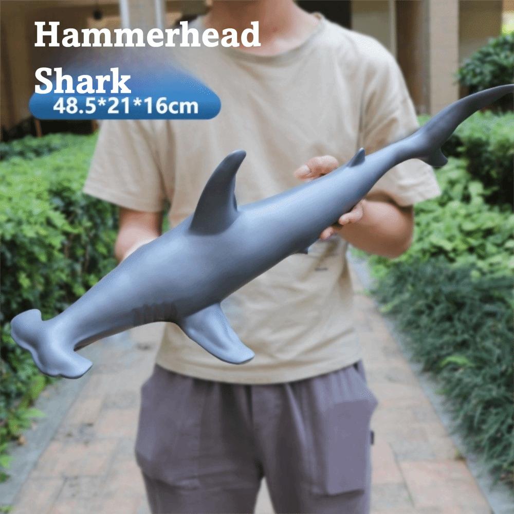 Large Size Ocean Animals Action Figures Great White Shark Model  Ocean Animal Simulation