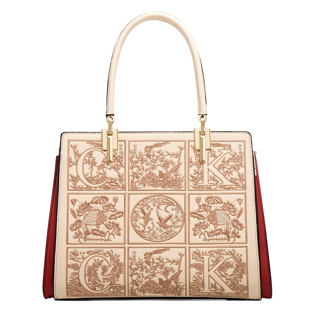 Elegant red handbag for women, large capacity, 2024 new trendy shoulder bag, crossbody bag, mom bag, bridal wedding bag