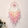 Forest Heart Wind Chime - Tree of Life Pendant with Feathers, Fresh Bedroom Decoration