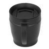 Kaffeebecher 330ml Griff Tragbar Edelstahl Wärmedämmwirkung Heißwasserbecher BüroSchwarz