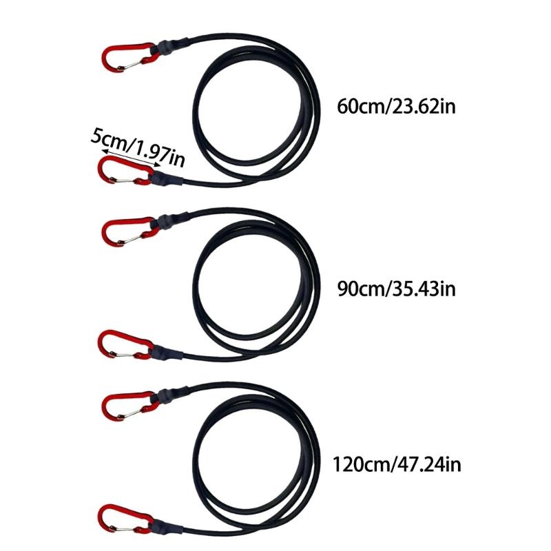 Spanngurt mit Karabinerhaken Bungee Cord Gummispanner Expander Bindegurt Gepäckgurt mit Karabinerhaken