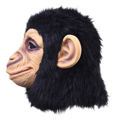 Halloween Gorilla Mask Chimpanzee Cosplay Costume Monkey Mask Animals Latex Masks Horror Headwear Adults Mask