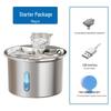 Smart Stainless Steel Pet Water Fountain with Light & Automatic Filtration for Cats