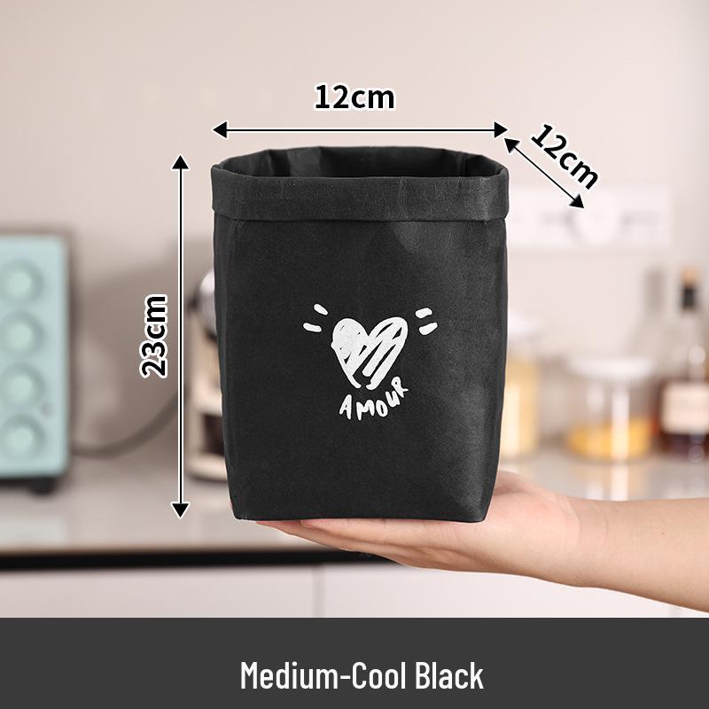 Large Waterproof Washable Kraft Paper Storage Bag for Refrigerator or Desktop Organization, Thickened for Durability, Flower Pot Cover