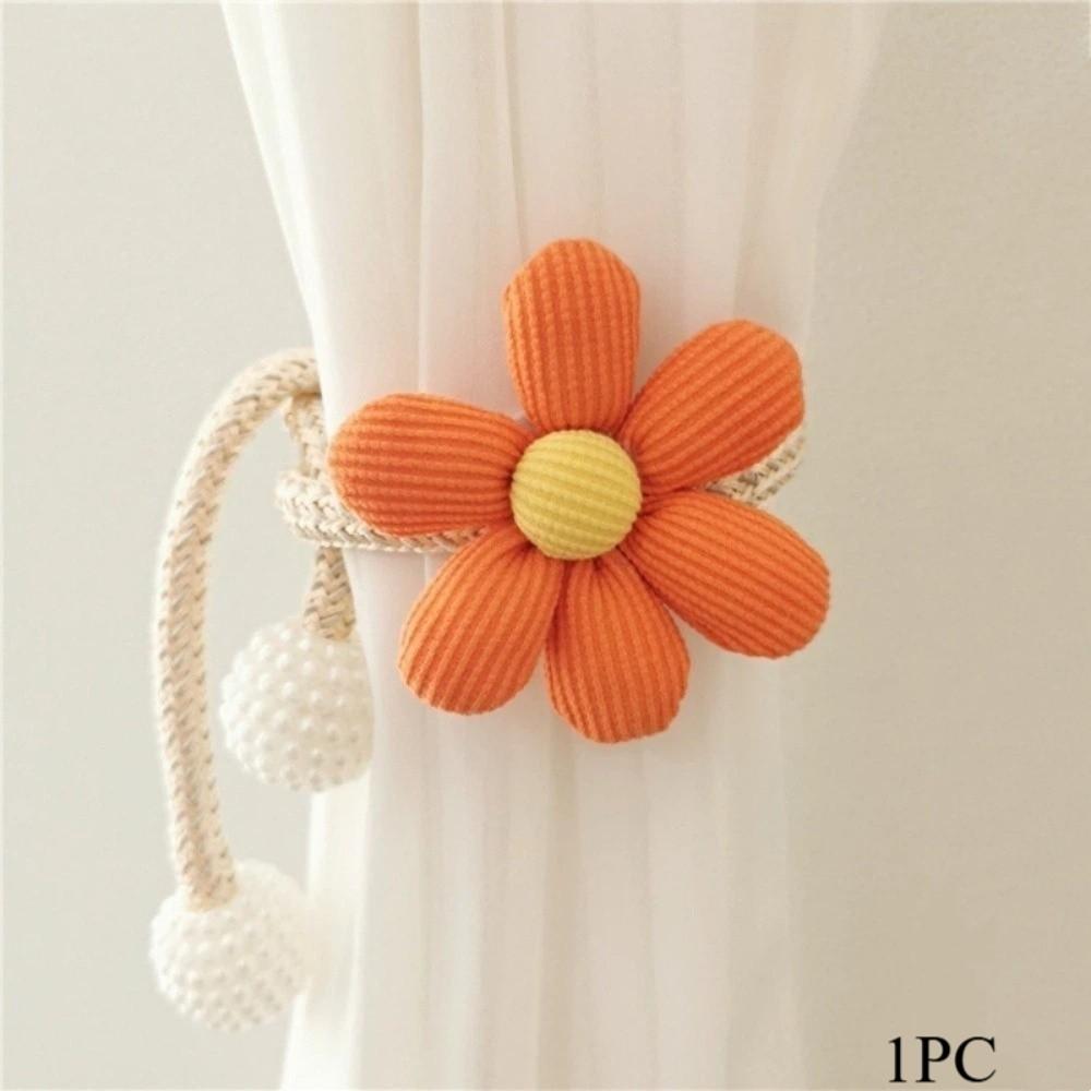 1Pc/2Pcs Beautifully Flower Curtain Tieback Adjustable Curtains Tie Rope  Children's Room