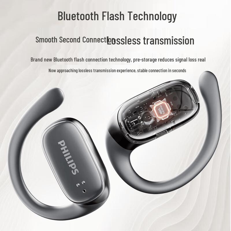 Philips Open-Ear Ear-Hook Bluetooth Sport Earbuds TAT3708