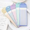 1pcs Macaron Color Sticky Strips 160 Sheets Fluorescent PET Transparent Memo Pad Index Stickers Office