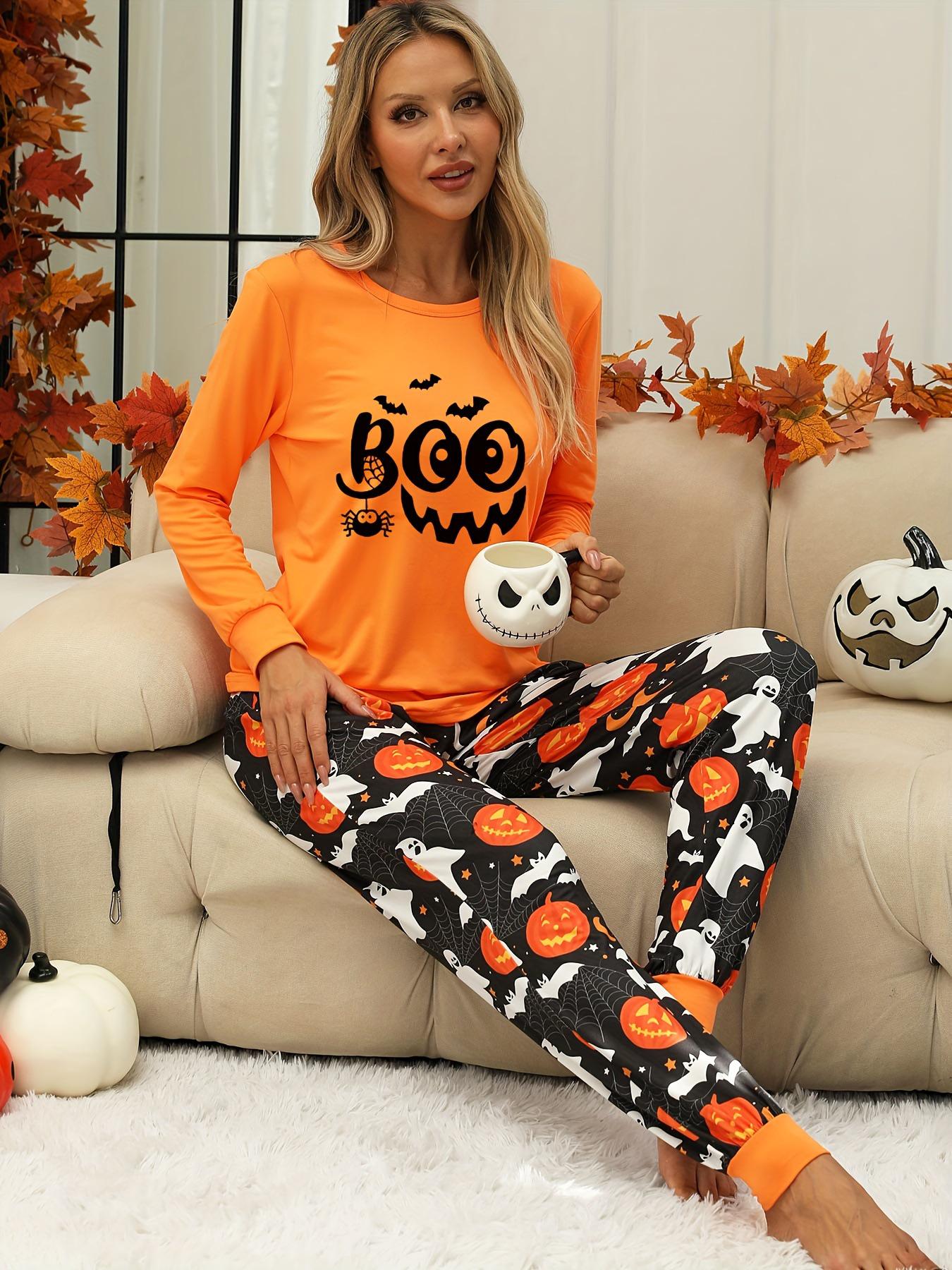 

Женский европейско-американский пижамный комплект из двух частей для дома на Хэллоуин Extra Extra Large