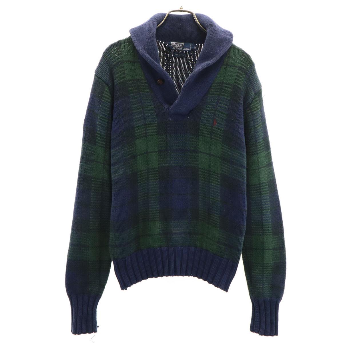 

Polo by Ralph Lauren Long sleeve knit Polo shirt M Navy system Men s Used