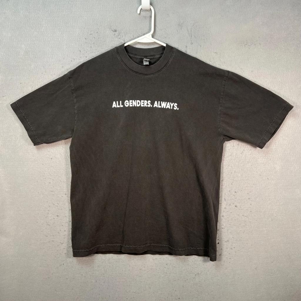 All Genders Always Pride Mac Cosmetics Graphic T-Shirt Adult Size Large Black