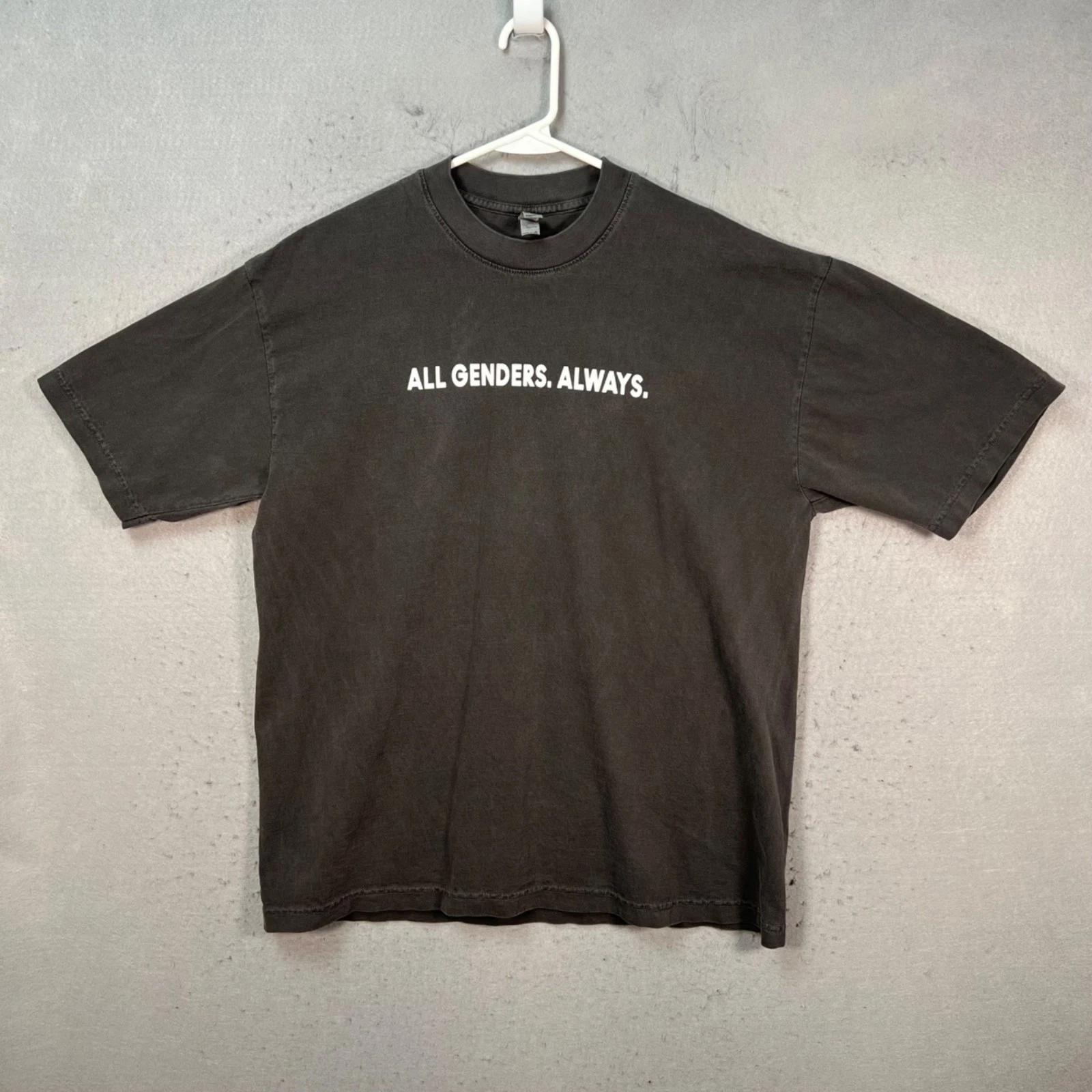 

All Genders Always Pride Mac Cosmetics Graphic T-Shirt Adult Size Large Black S
