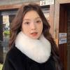 Plush Double Sided Scarf Thick Warm Fur Collar Trim  Winter Neck Protection