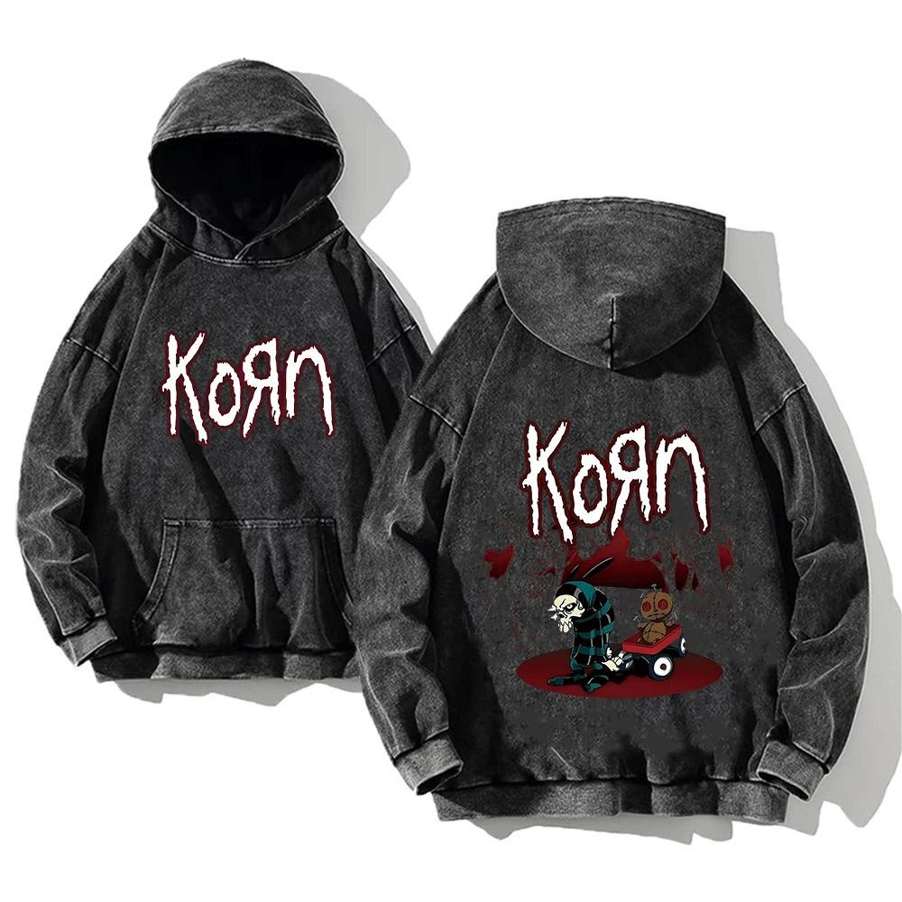 Retro Fashion Graphic Print Hip Hop Hoodie for Men Y2k Punk Casual Loose Pullover Women Streetwear Sweatshirt Hoodies