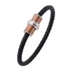 Fashion Round Rope Male Female Leather Bracelet Charm 4 color Magnetic Clasp Bracelets&Bangles Jewelry Gifts