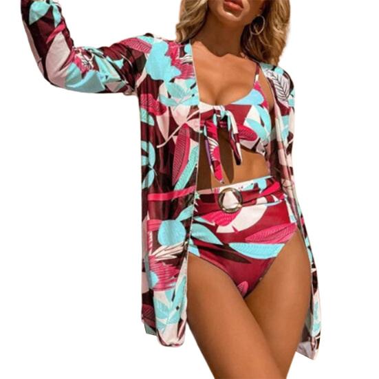 Moda Ropa de mujer 3 piezas / conjunto traje de baño colorido estampado de  hojas Espagueti Correa traje de baño ligero para nadar comprar a buen  precio — entrega gratuita, reseñas reales