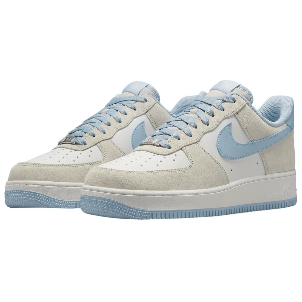 Nike Air Force 1 07 LV8 Light Bone Light Armory Blue Unisex Sneakers Cream Summit-White FQ8714-005