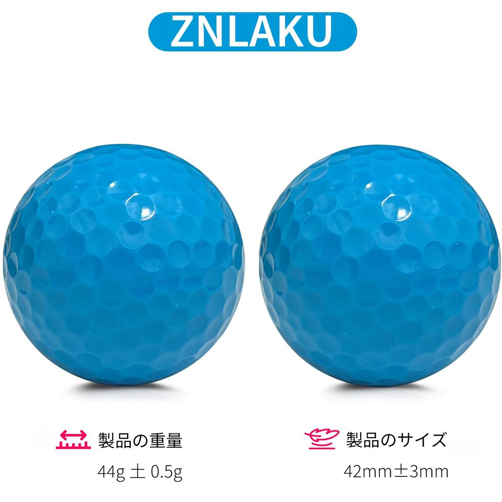 ZNLAKU Color Golf Combined Distance High Rebound Eye-catching Balls, 2-Piece Construction, &