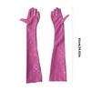Elegant High Gloss Tight Gloves PU Leather Long Gloves for Fashionable Women Evening Event and Themed Parties Gathering