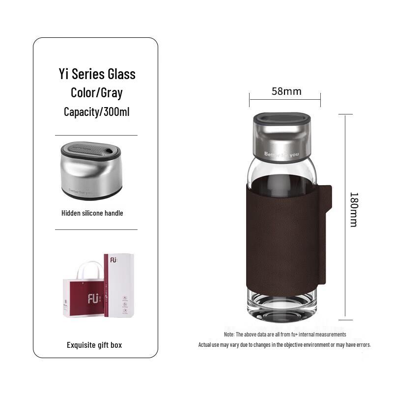 

Fuguang Portable Double-Layer Glass Tea Infuser Bottle