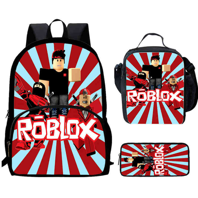 Roblox Printed Backpack, Children'S And Elementary School Bags
