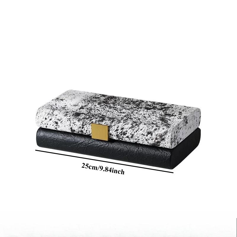 Creative Leather Jewelry Storage Box Luxury Bracelet Jewelry Box Necklace Earring Display Container Jewelry Display Box Gift
