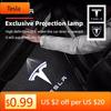 Car Sticker Tesla 2Pcs HD LED Auto Logos Car Door Projector Lamp Welcome Lights For Tesla Model 3 Model S X Y Cybertruck Roadste