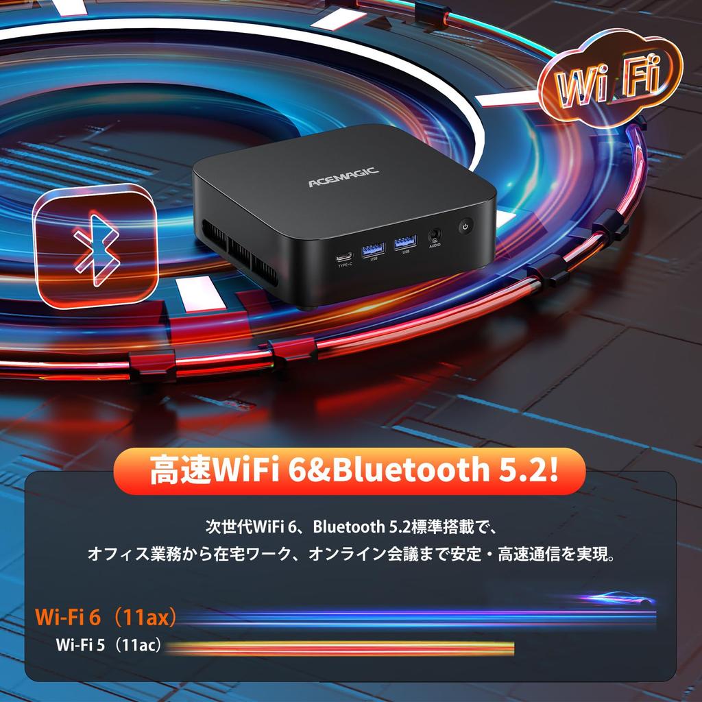 Mini PC AMD Ryzen 5 7430U up to 32GB RAM 512GB SSD expandable up to 4TB mini PC Windows11 Pro WiFi 6 port output Quiet and fast heat dissipation Vesa