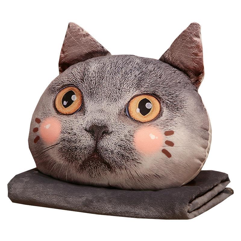 Cartoon Animal Shiba Inu Throw Pillow Blanket Plush Toy Cat Toy Home Sofa Pillow Cushion Doll