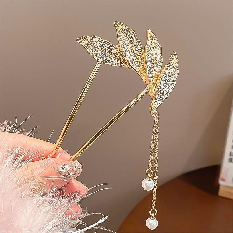 

Простые прически Заколки для волос Элегантные U-образные шпильки для волос Китайский классический стиль Этнические Бессмертные Минимализм