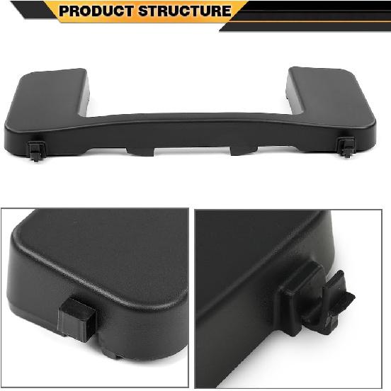 Front Bumper Tow Hook Bolt Cover Cap Pair Compatible with Ford F250 F350 Super Duty 2017-2022