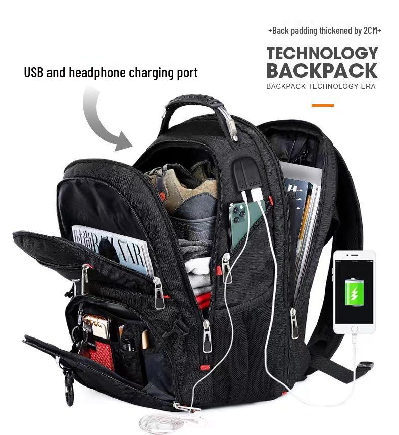 Waterproof Multifunctional Backpack: Large Capacity School, Business, Computer & Travel Bag