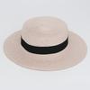 20 Color Square Buckle Round Straw Hat Summer Travel Sunshade Breathable Cap