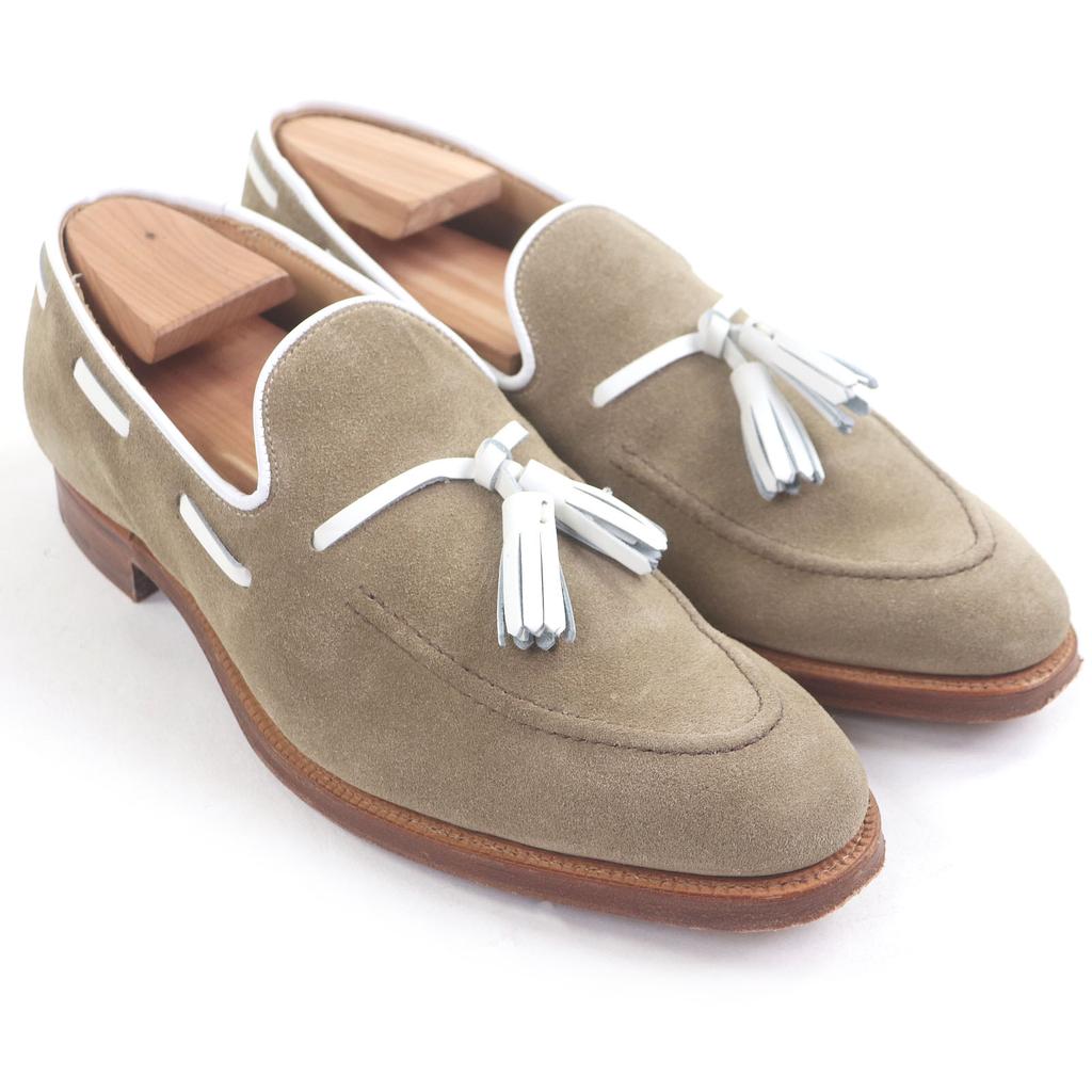 Great CROCKETT&JONES loafers ALDERNEY BEAMS F special order 341 last tassel Used