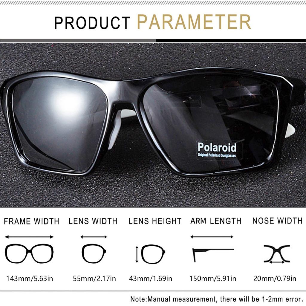 Men's Polarized Sunglasses Sports Sunglasses for Men Women UV400 Cool Glasses for Traveling Hiking Surfing Fishing And Driving