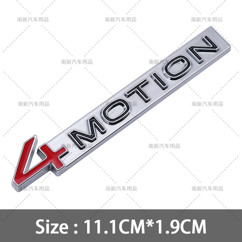 3D Metal 4 Motion Badge Rear Trunk 4Motion Emblem Car Body Stickers For GOLF R GTI 6 7 8 MK5 MK6 MK7 MK8 Car Styling Accessories