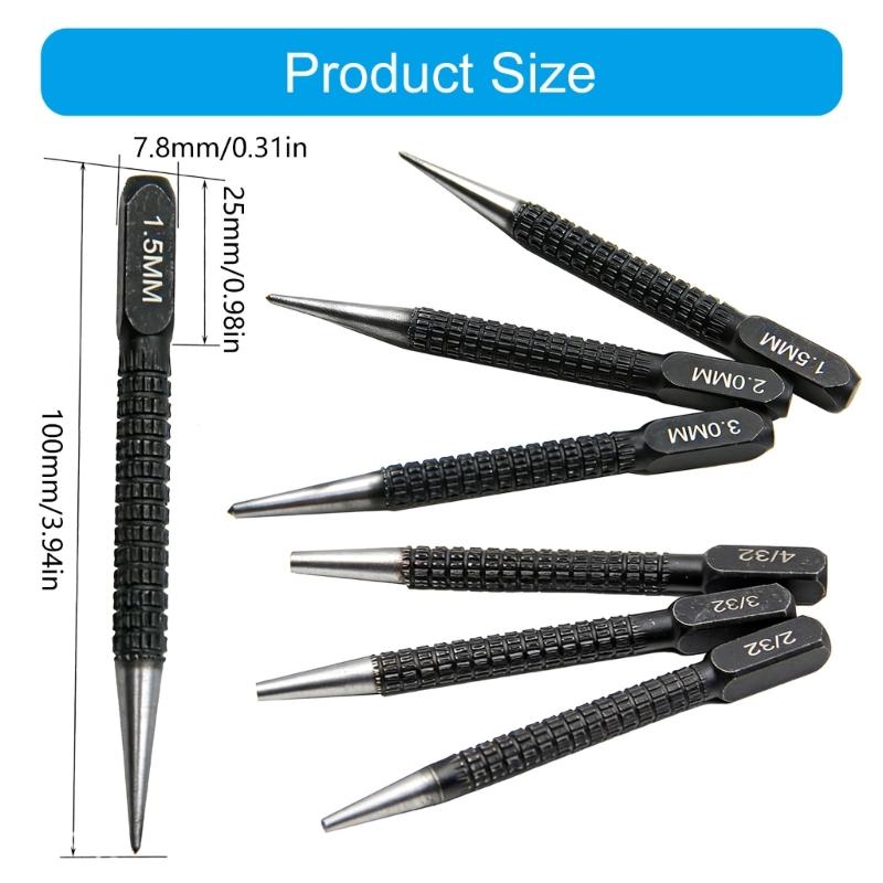 Professional Center Punch Center Hole Punch for Furniture Assembly Metal Fabrication and Home Repair Tasks