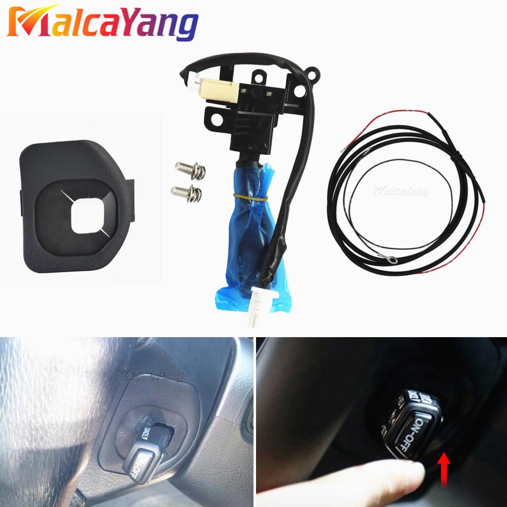 

Auto Cruise Control Switch With Bule LED Light For Toyota Prado 4000 GRJ120 03-09 Steering Wheel Cover 45186-58020-C0 NO LED Black Cover